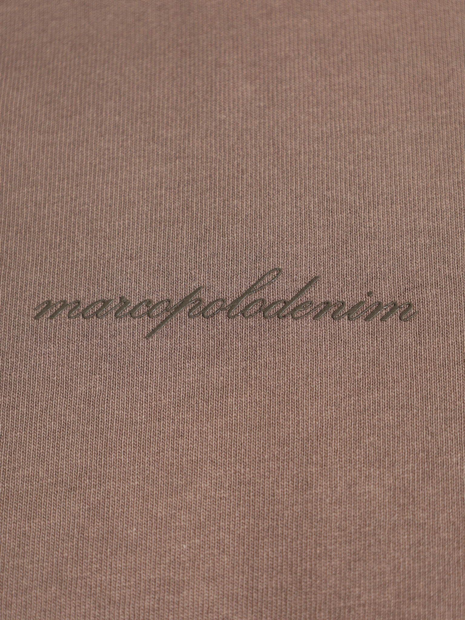 Футболка темно-бежевого цвета из хлопка